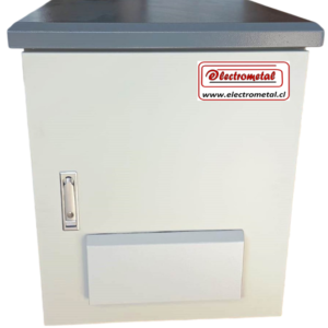 Rack Exterior 12 UR x 19" Prof x 600mm Muro / Poste Incl.2 Extractores con Termostato de Temperatura.