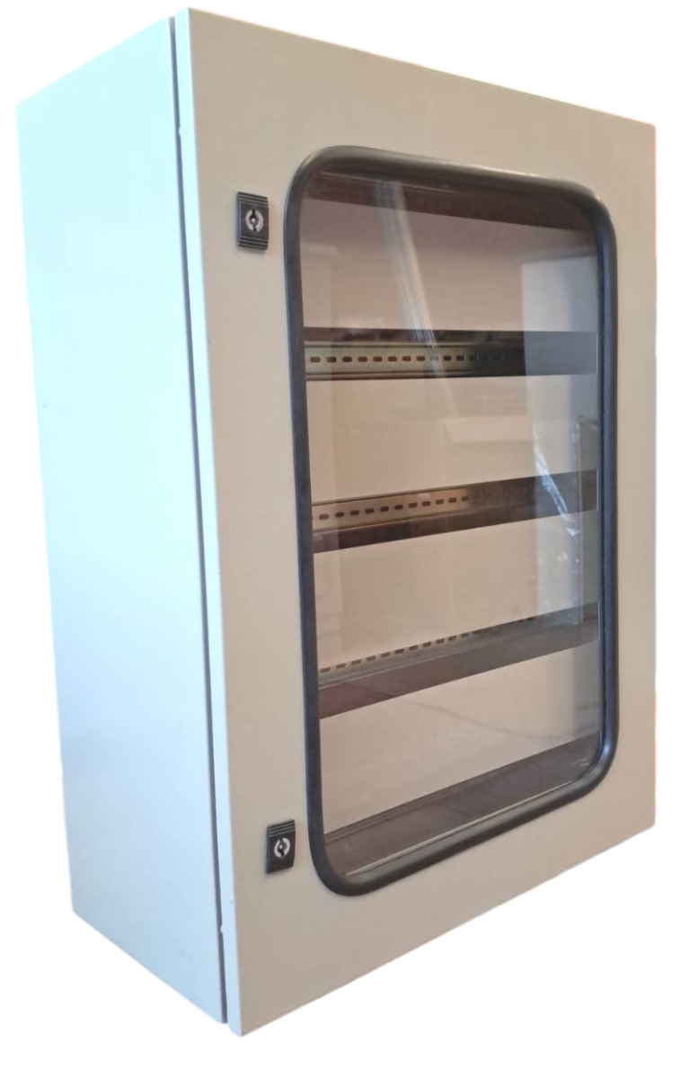 Tablero Metalico 800 x 600 x 300 IP 55 con Cubre tipo Chasis Visor